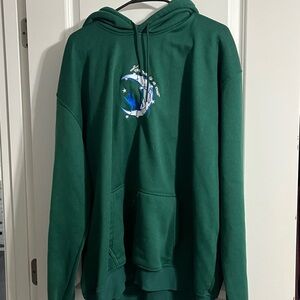 Green Graphic Hoodie